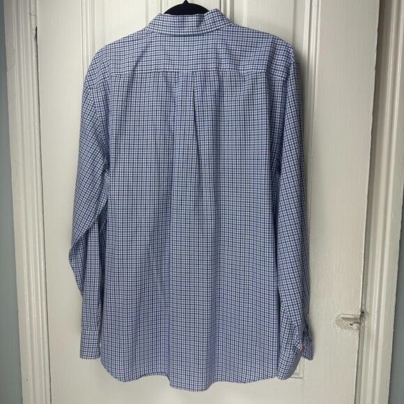 Vineyard Vines Shirt Mens Large Blue Pink Plaid Button Down Long Sleeve Collared - Picture 8 of 10